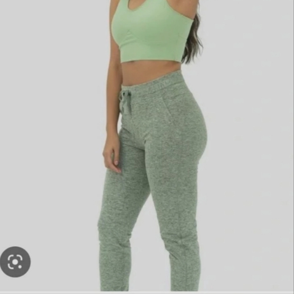 BALANCE athletica green softlux speckled jogger pants size Medium